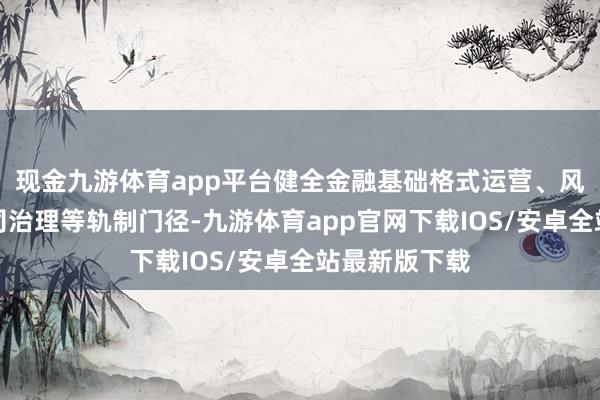 现金九游体育app平台健全金融基础格式运营、风险经管、公司治理等轨制门径-九游体育app官网下载IOS/安卓全站最新版下载