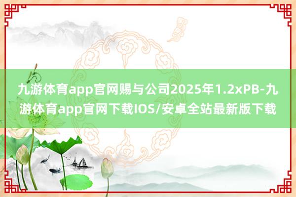 九游体育app官网赐与公司2025年1.2xPB-九游体育app官网下载IOS/安卓全站最新版下载
