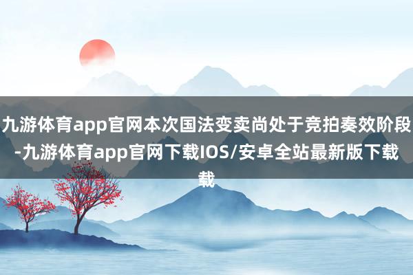 九游体育app官网本次国法变卖尚处于竞拍奏效阶段-九游体育app官网下载IOS/安卓全站最新版下载